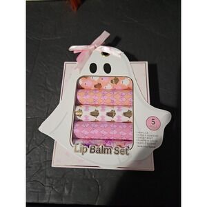 Beauty Concepts Lip Balm Set‎ Ghost Cute 5 Pieces New